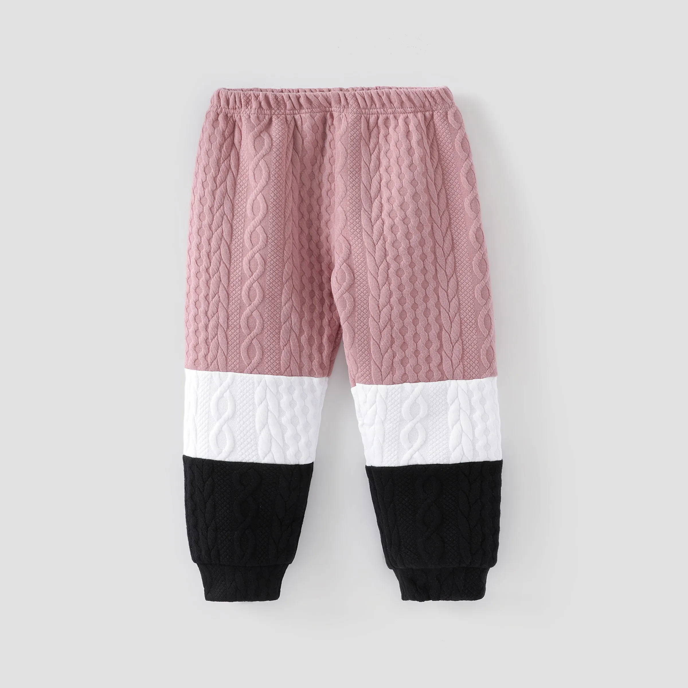 2-piece Toddler Girl/Boy Colorblock Hoodie Sweatshirt and Pants Set