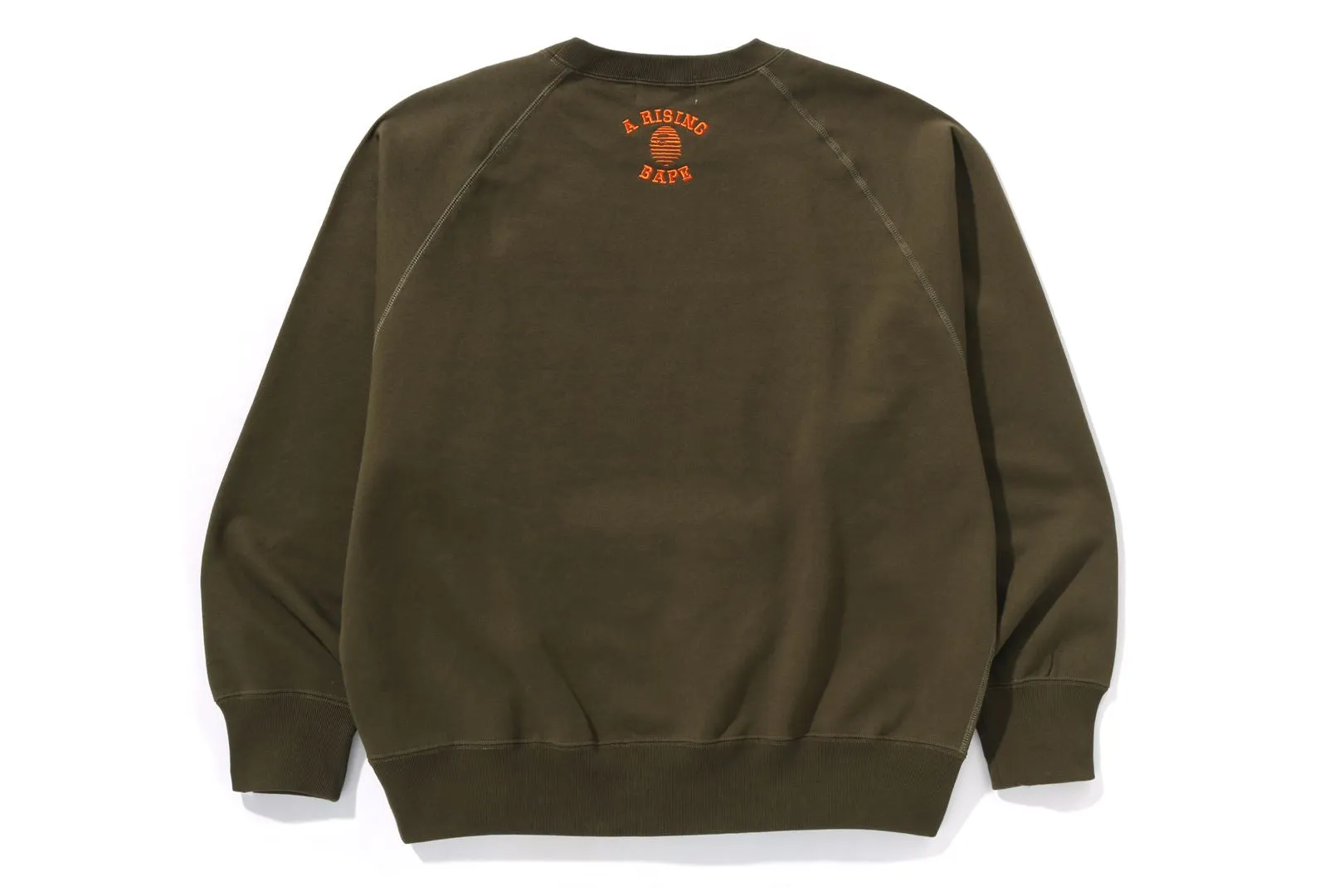 A RISING BAPE RELAXED FIT CREWNECK