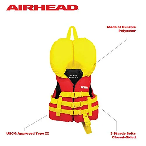 Airhead Infant's General Purpose Life Vest , Red