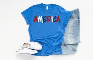 America Colorful Tee