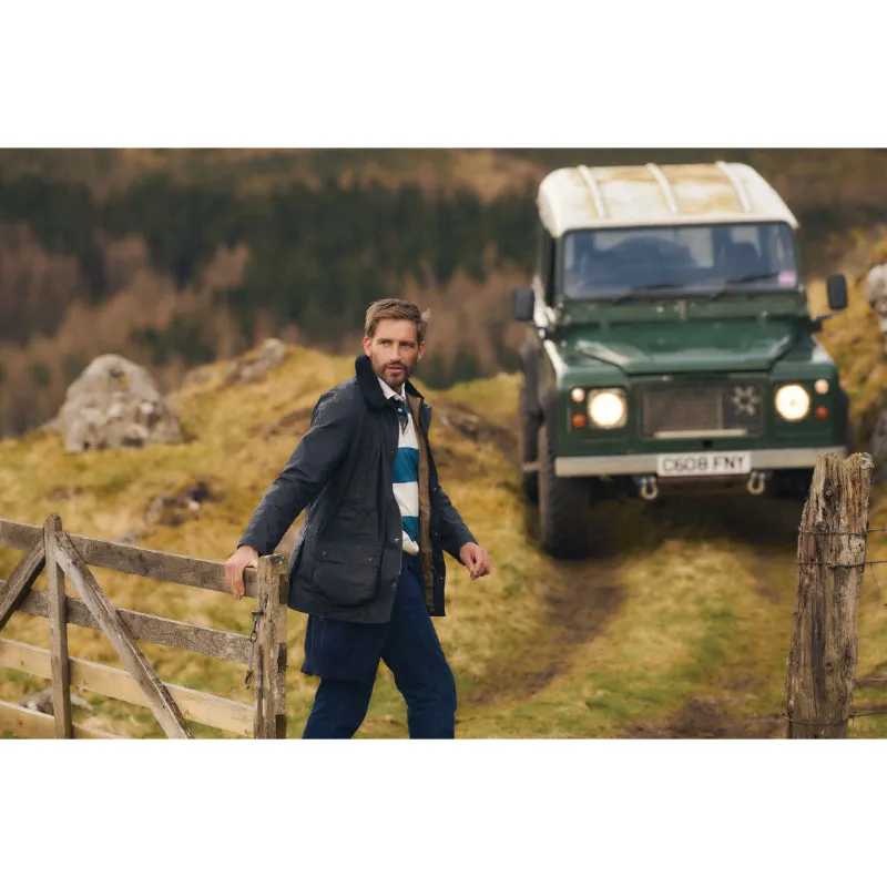 Barbour Ashby Mens Lightweight Wax Jacket - Royal Navy