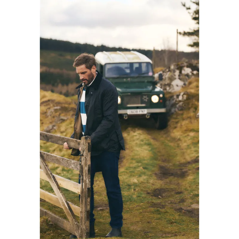 Barbour Ashby Mens Lightweight Wax Jacket - Royal Navy