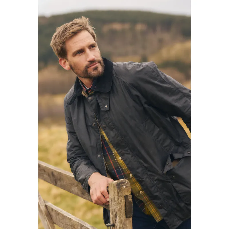 Barbour Ashby Mens Lightweight Wax Jacket - Royal Navy