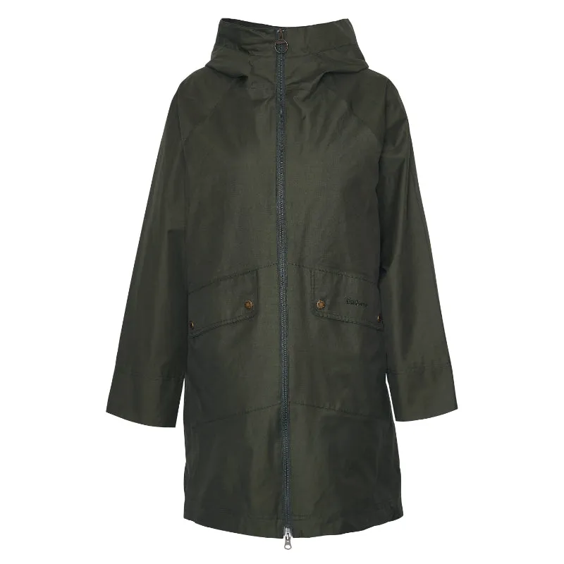 Barbour Heron Ladies Waterproof Jacket - Olive