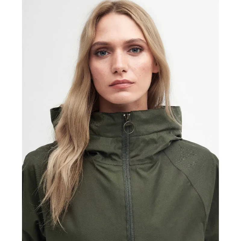 Barbour Heron Ladies Waterproof Jacket - Olive