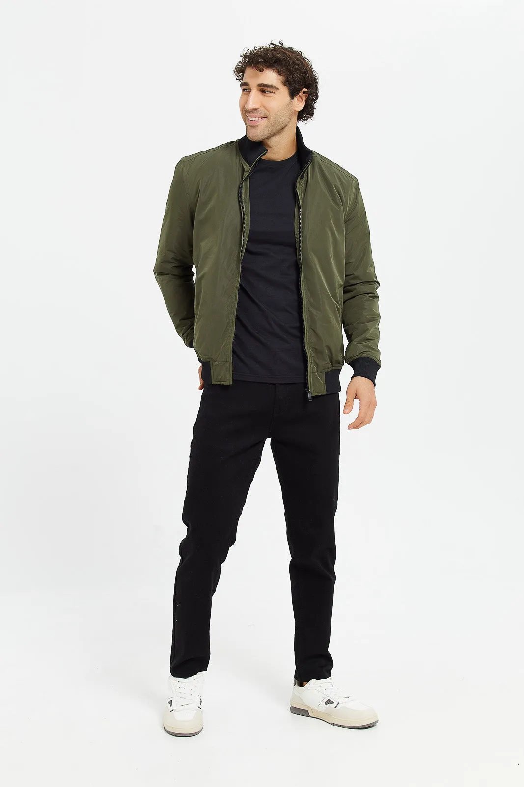 Black 5 Pocket Knit Denim Jeans