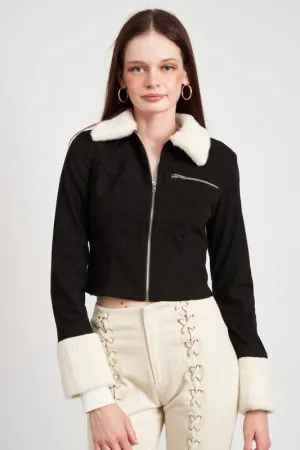 Black Crop Jacket