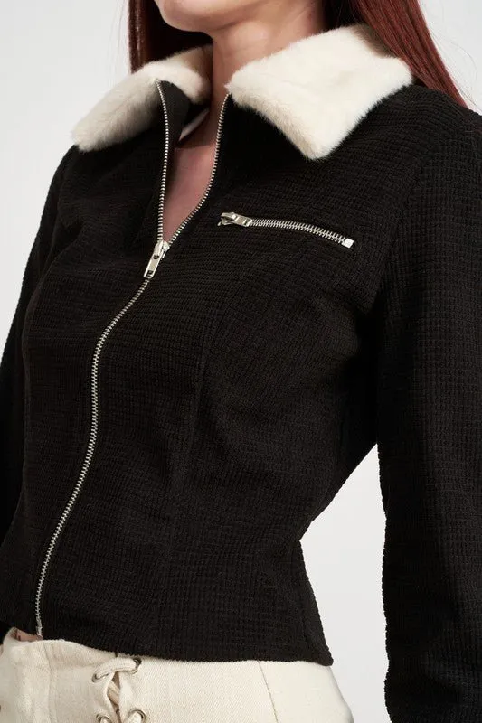 Black Crop Jacket