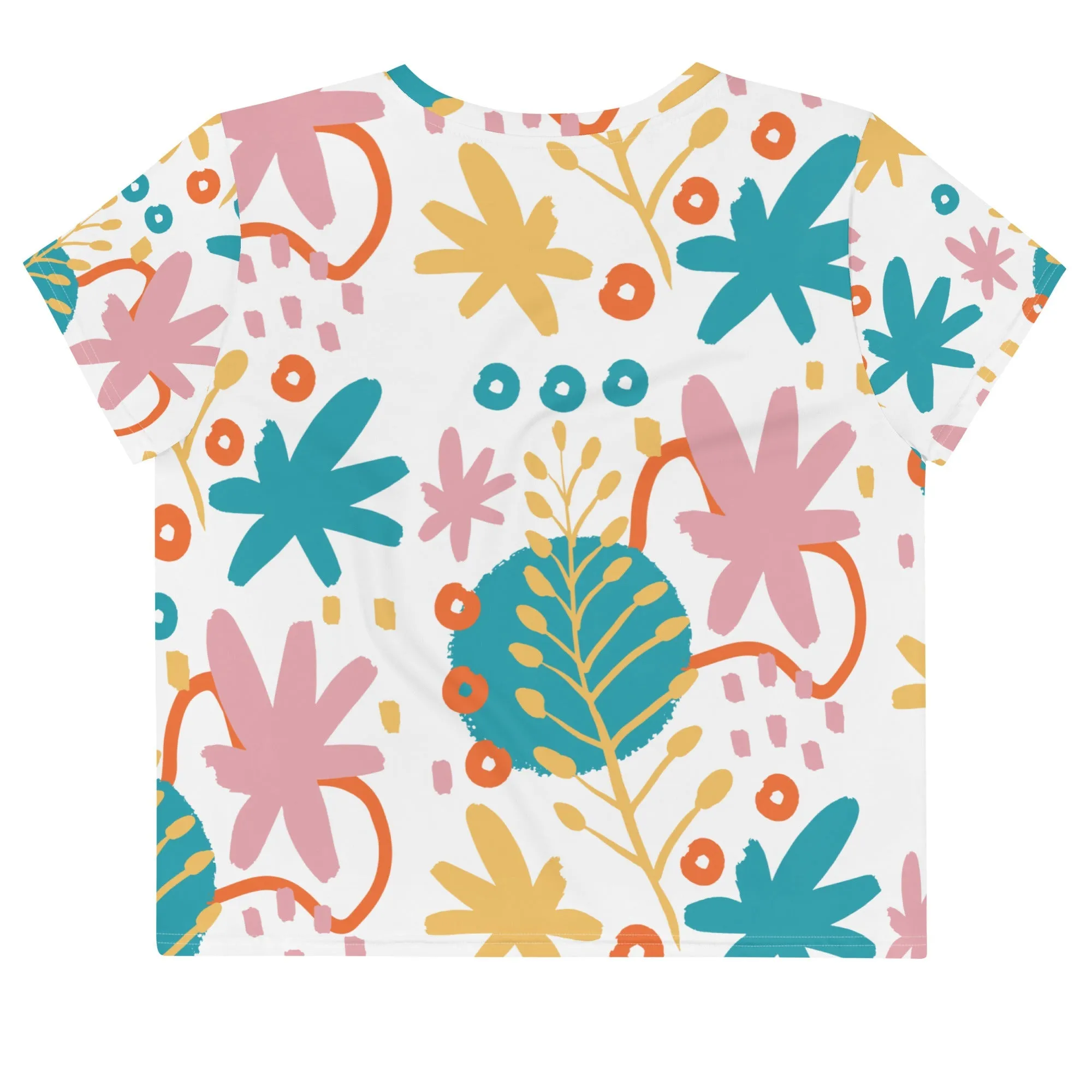 BOTANICAL Print Cropped Tee
