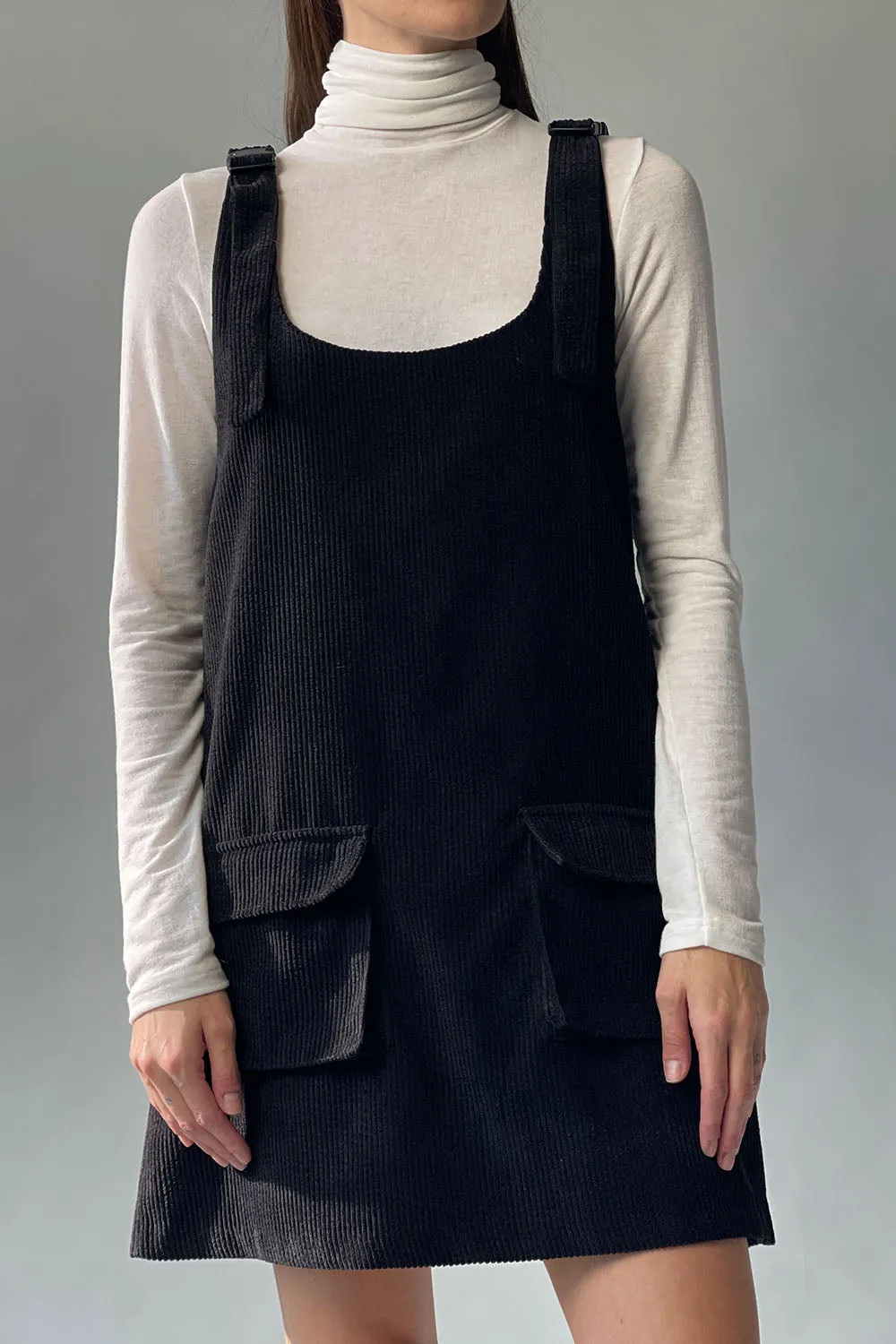 Corduroy Cargo Dress