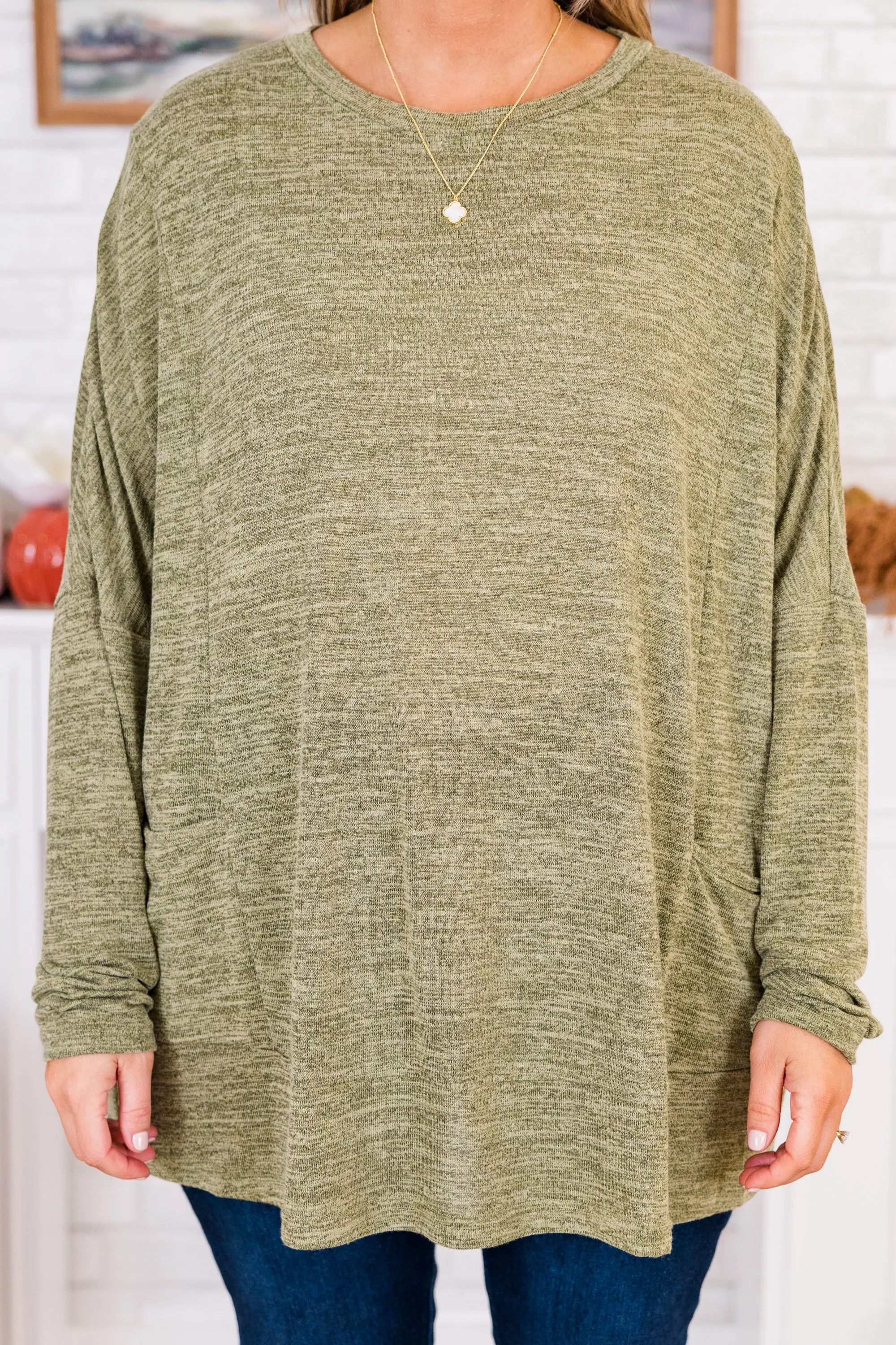 Crisp Autumn Air Tunic, Olive