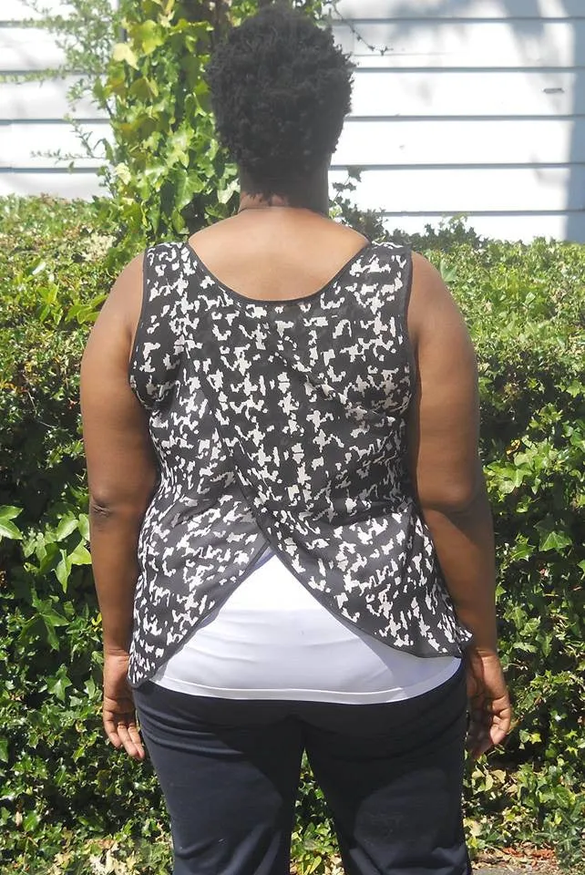 Cross Back Top PDF Sewing Pattern in Sizes XXS to 3XL