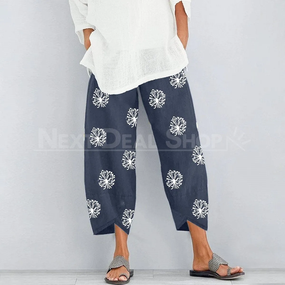 Dandelion Print Comfy Pants