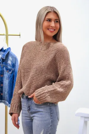 Enjoy The Moment Knit Sweater - Mocha