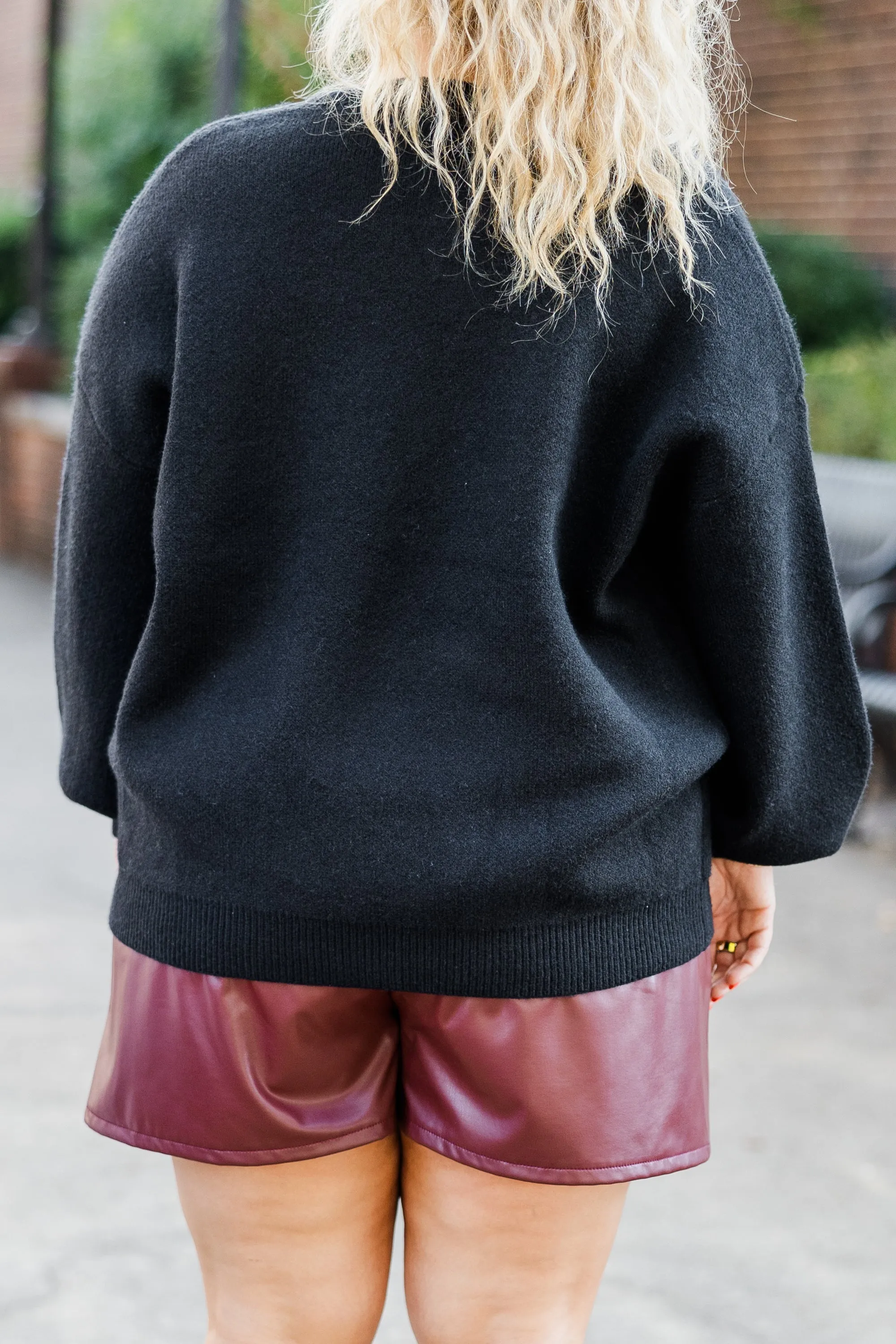 Football Mom Sweater, Black