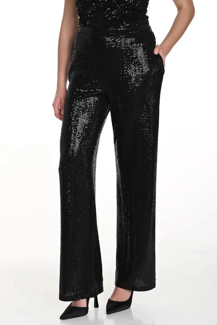 Frank Lyman Sequinned Wide Leg Pant