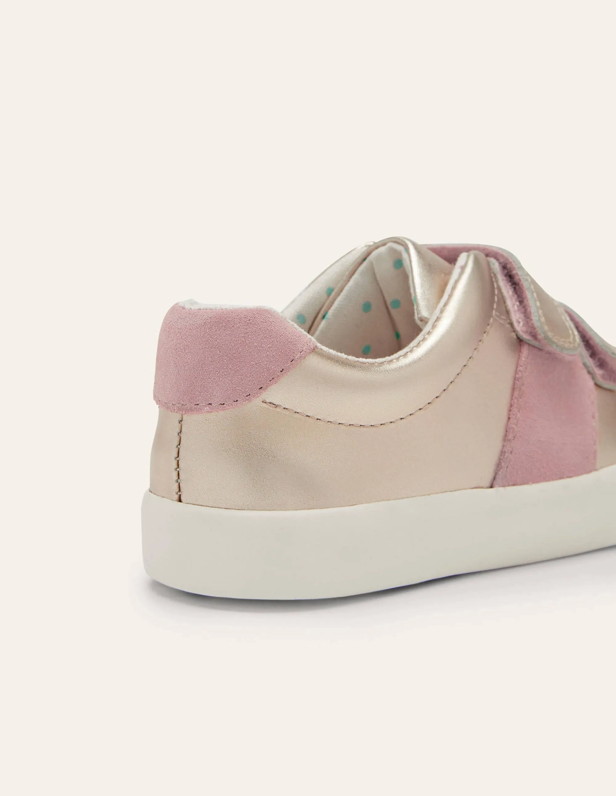 Fun Trainers-Gold Leather