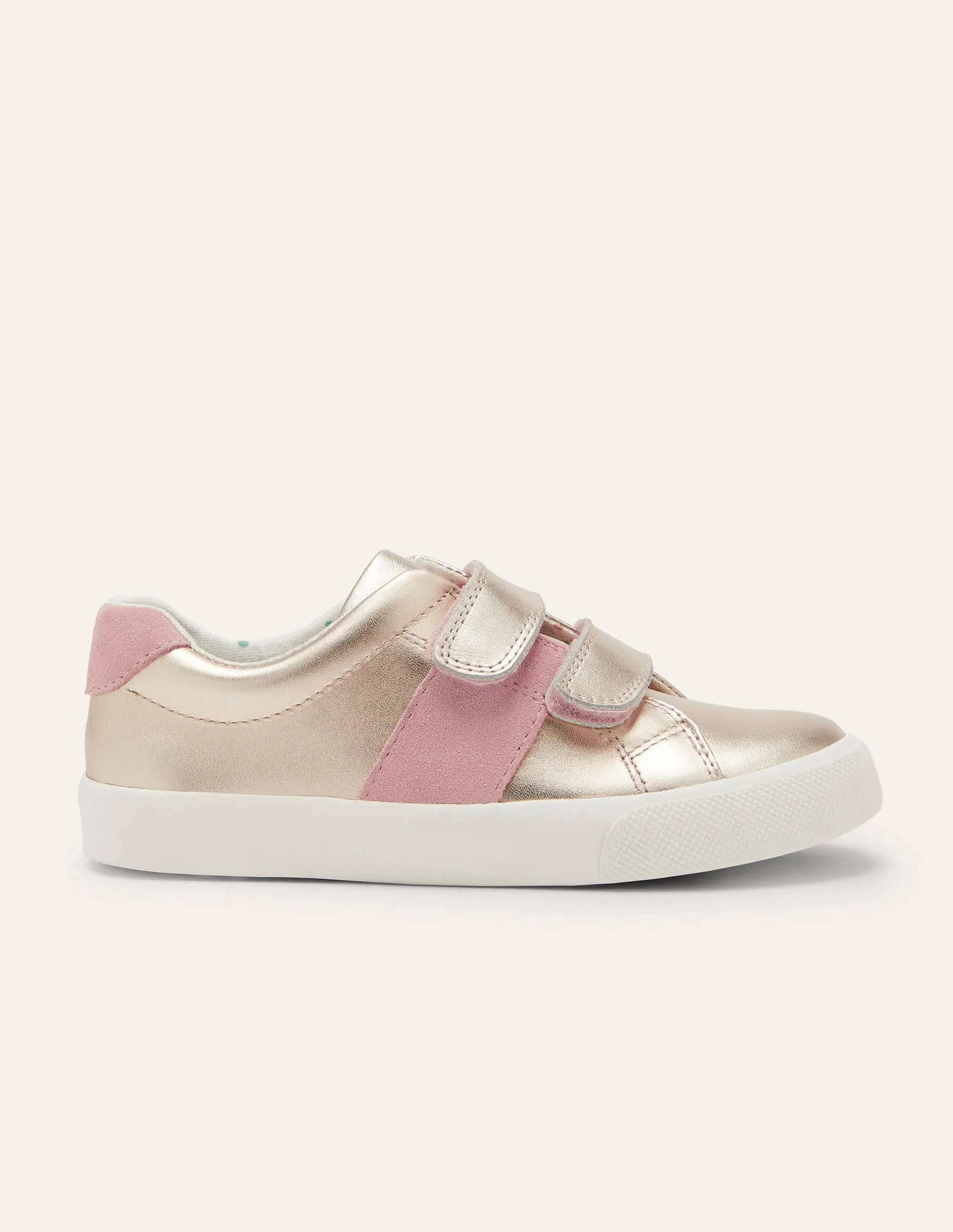 Fun Trainers-Gold Leather
