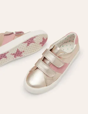 Fun Trainers-Gold Leather