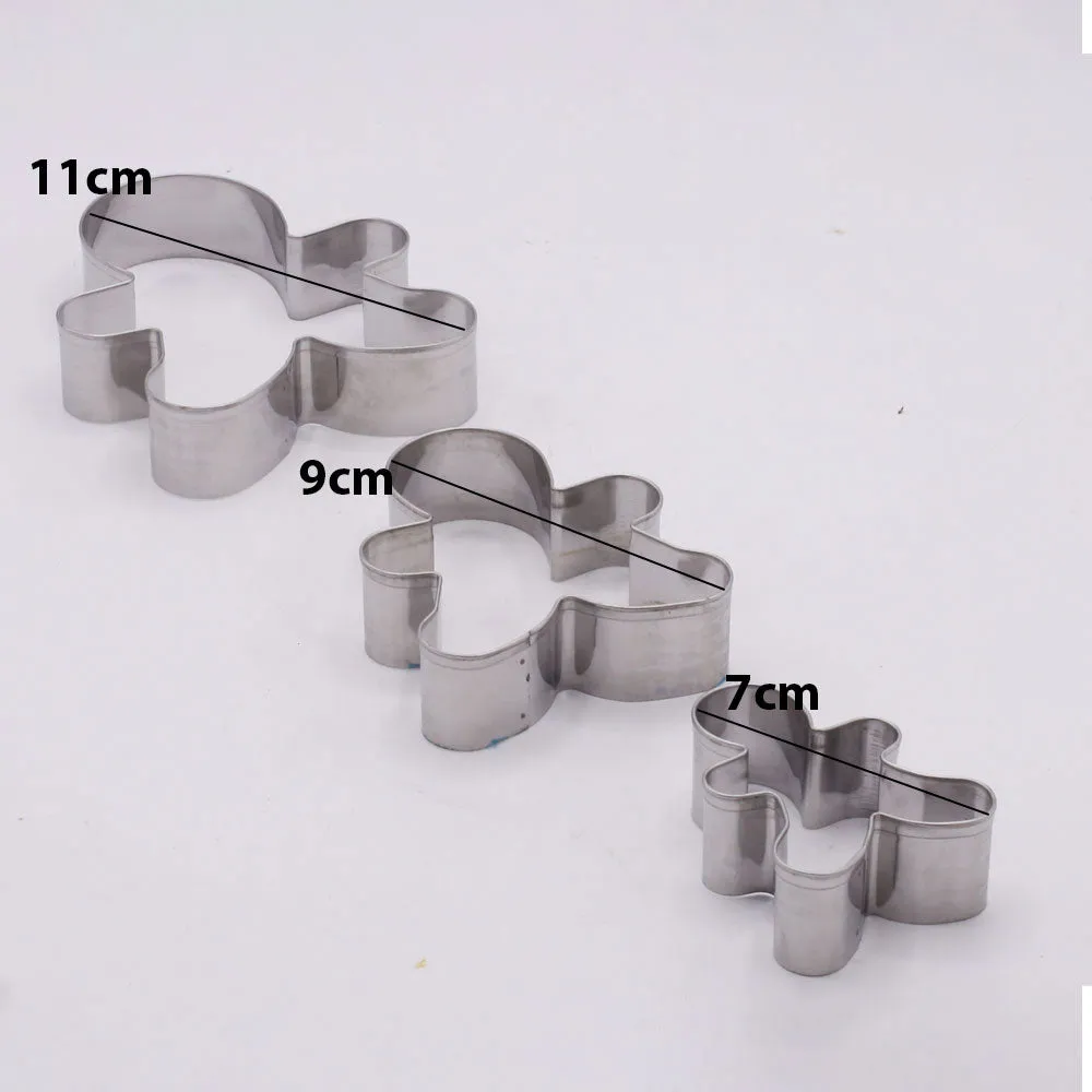 Gingerbread Man Cookie Cutter 3Pcs Set
