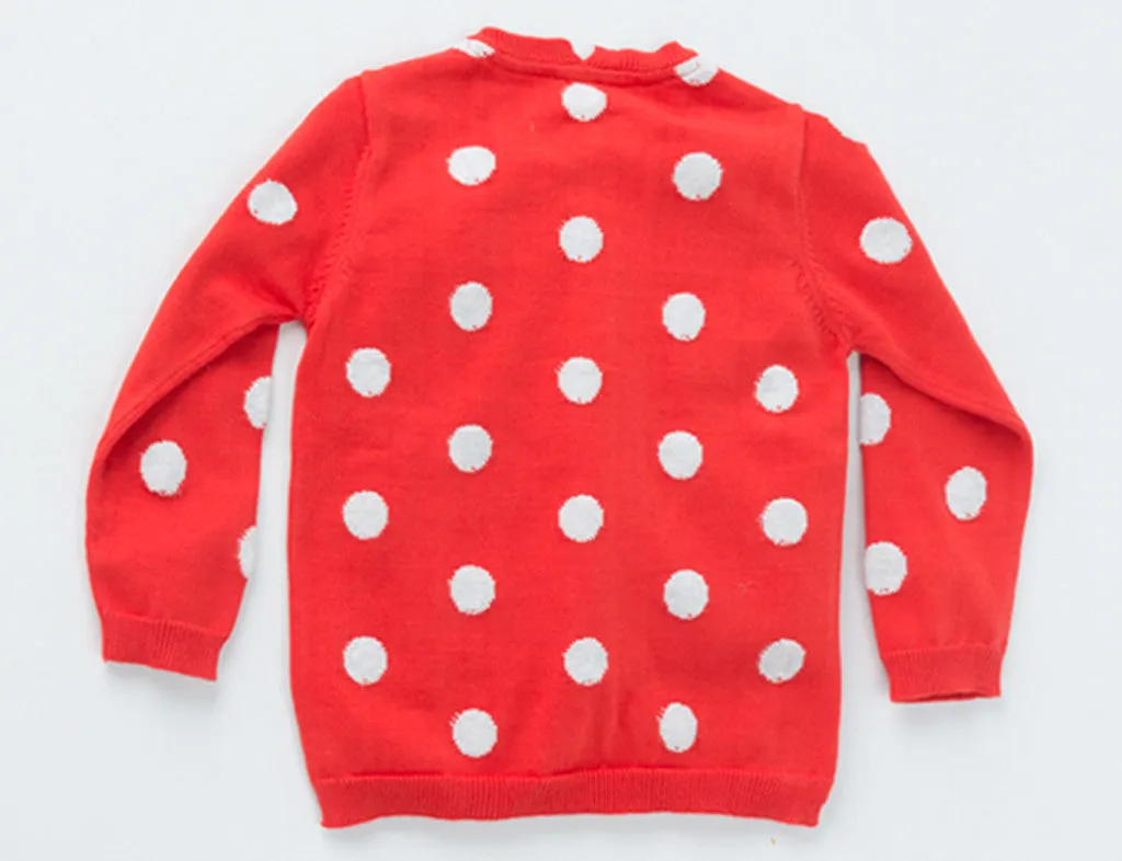 Girls' Polka Cardigan <br> <span style="font-size: 10px;">More Colours Available</span>
