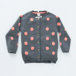 Girls' Polka Cardigan <br> <span style="font-size: 10px;">More Colours Available</span>