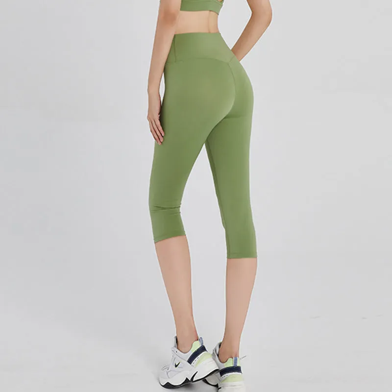 Hip Flattering Fitted Yoga Pants luluFabric Women Jogging Hip-Flattering Activewear