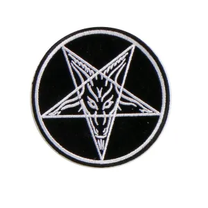 Hot Leathers Pentagram Goat Embroidered 4"X4" Patch