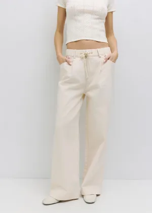 Iris Wide Leg Cotton Pants