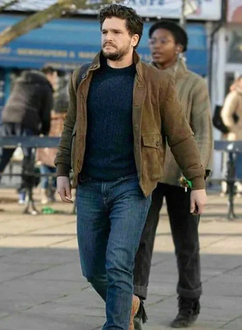 KIT HARINGTON LEATHER JACKET | ETERNALS JACKETS