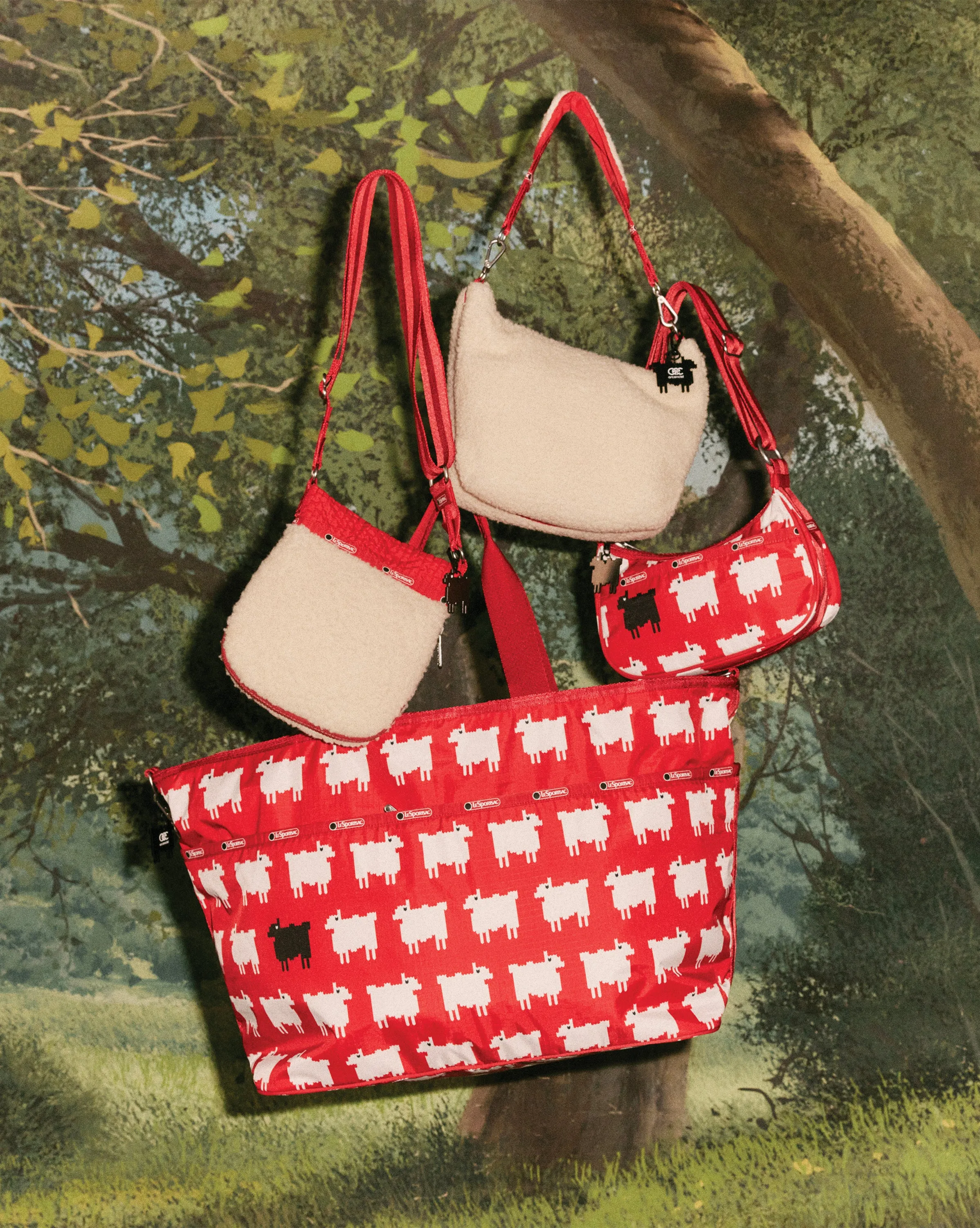 LeSportsac x Warm & Wonderful Arc en Ciel Large Ziptop Tote
