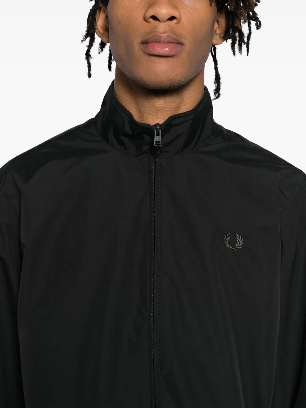 logo-embroidered jacket