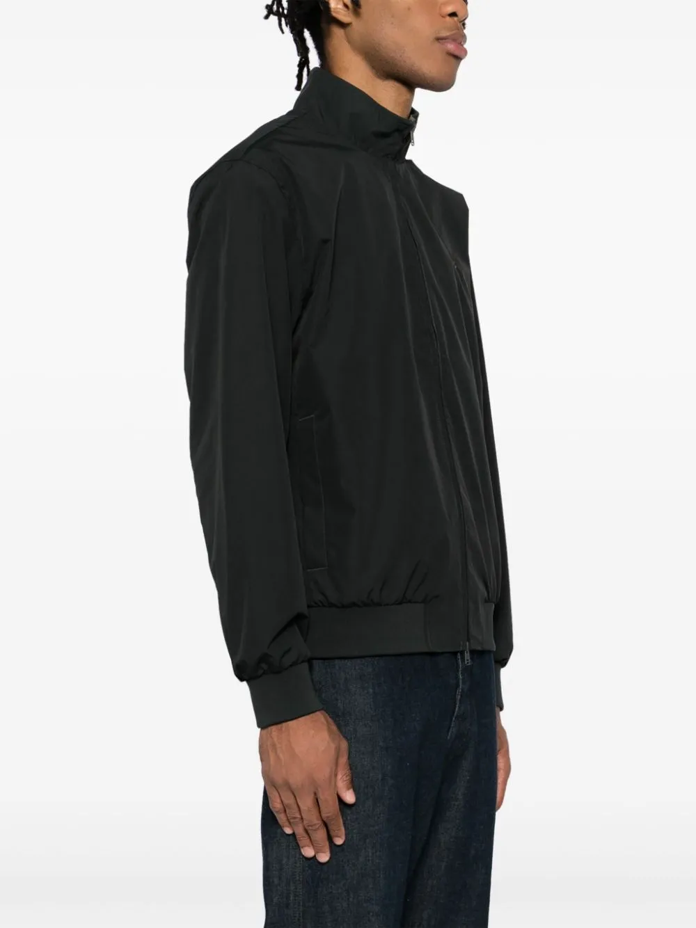 logo-embroidered jacket