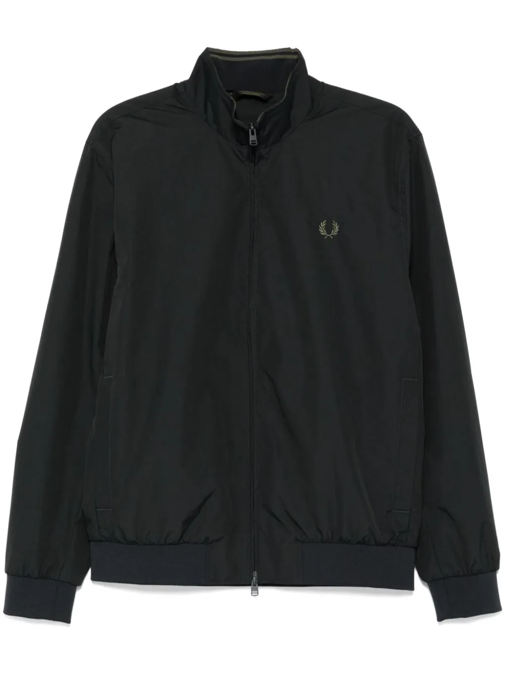 logo-embroidered jacket