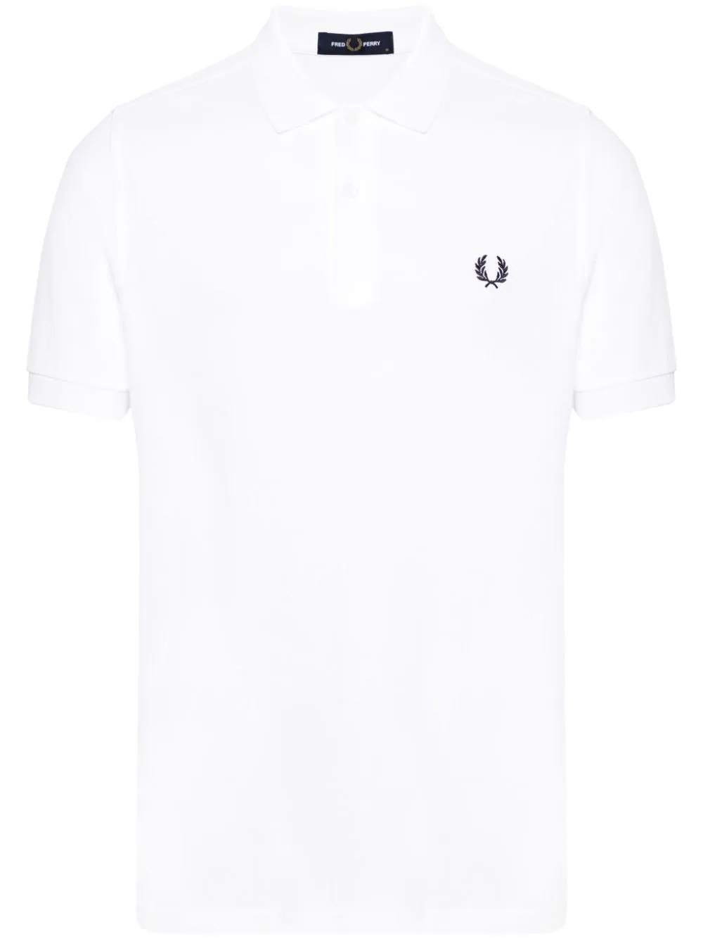 logo-embroidered piqué polo shirt