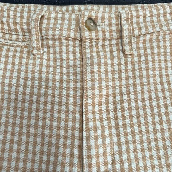 Madewell Slim Emmett Wide-Leg Pants in Gingham Check