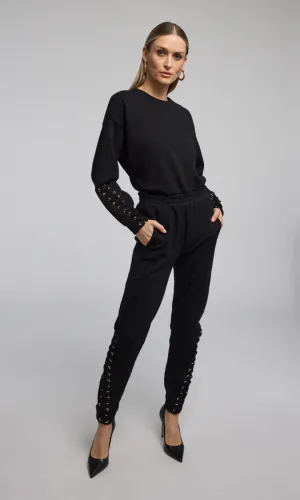 Marley Lace-Up Sweatshirt