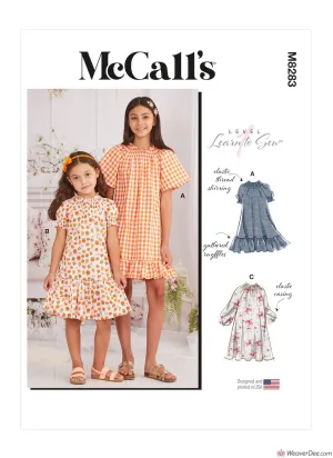 McCall's Pattern M8283 Children's & Girls' Dresses