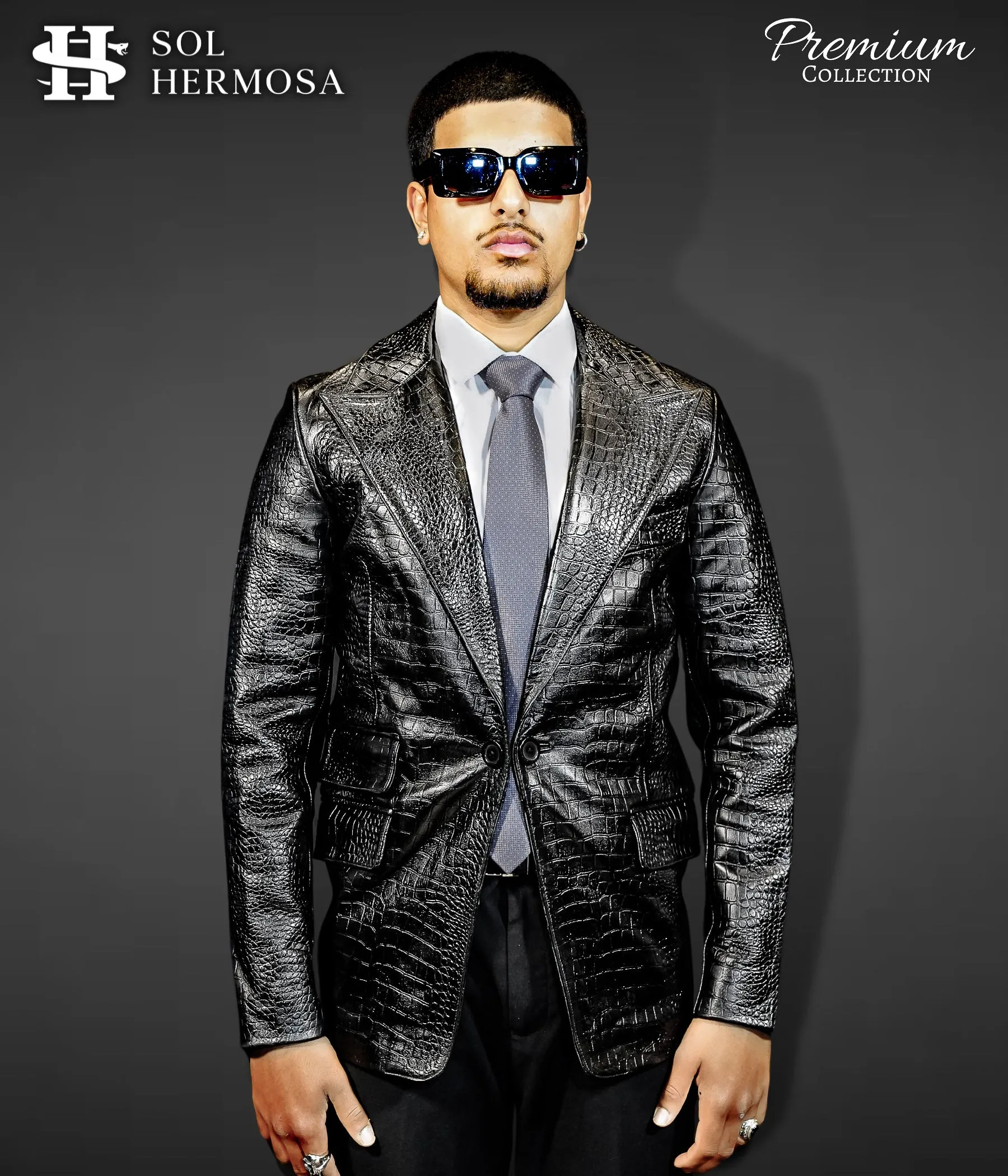 Men's Leather Blazer - Fernandez