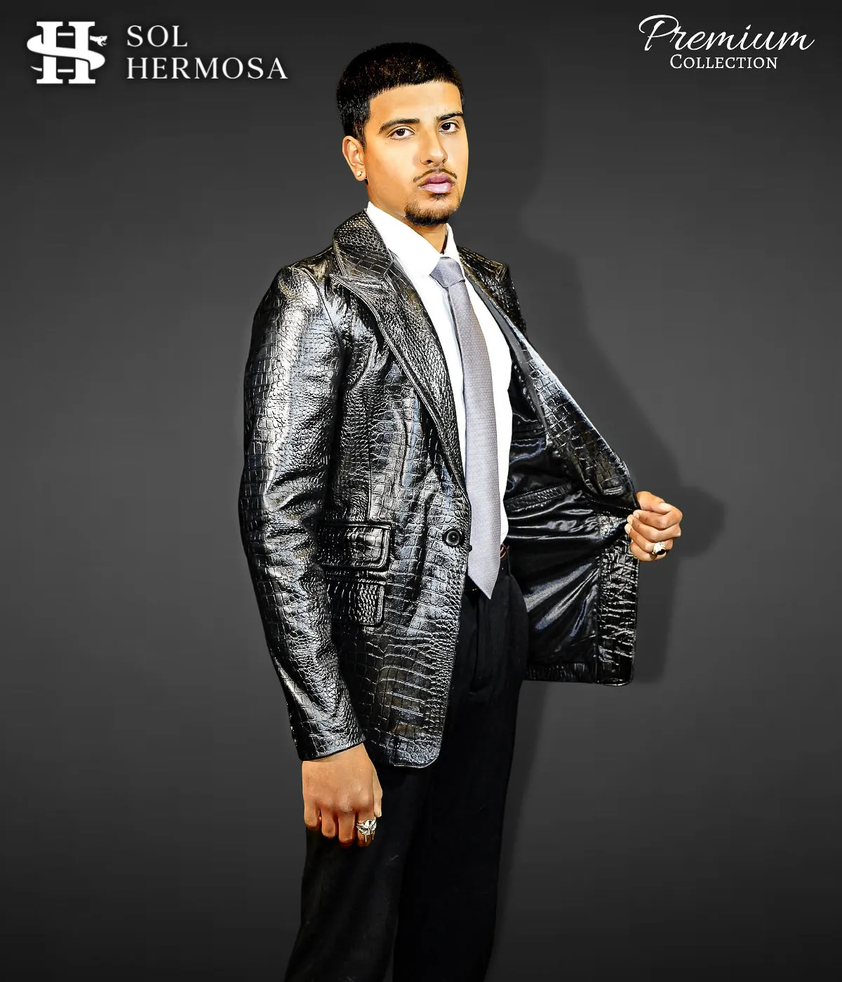 Men's Leather Blazer - Fernandez