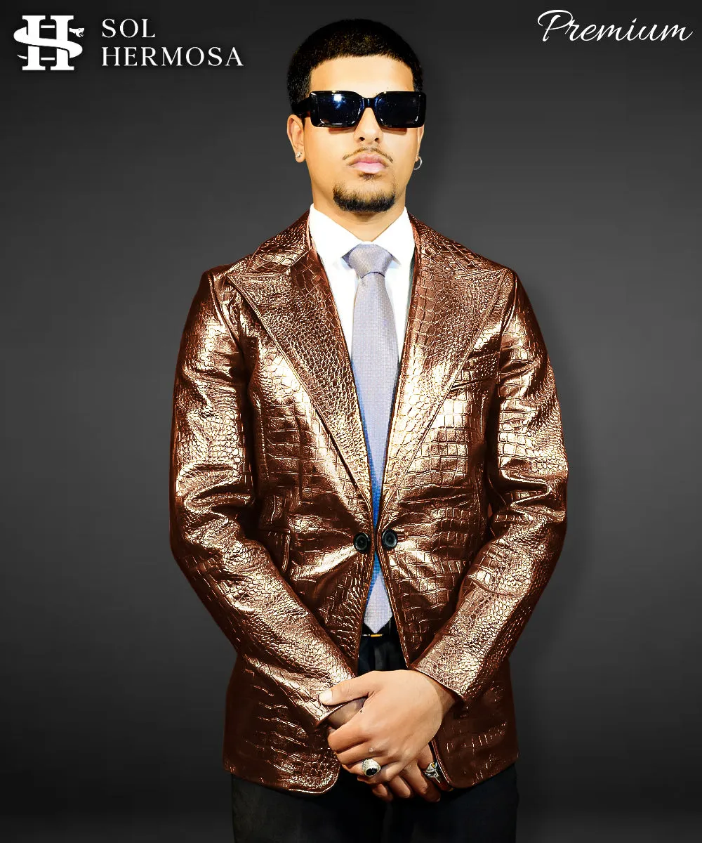 Men's Leather Blazer - Fernandez