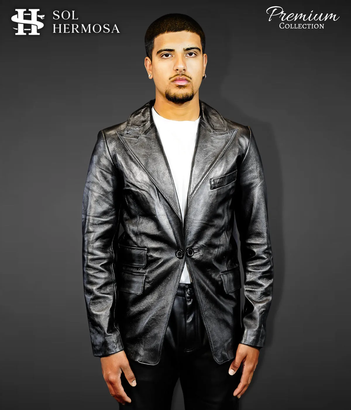 Men's Leather Blazer - Fernandez