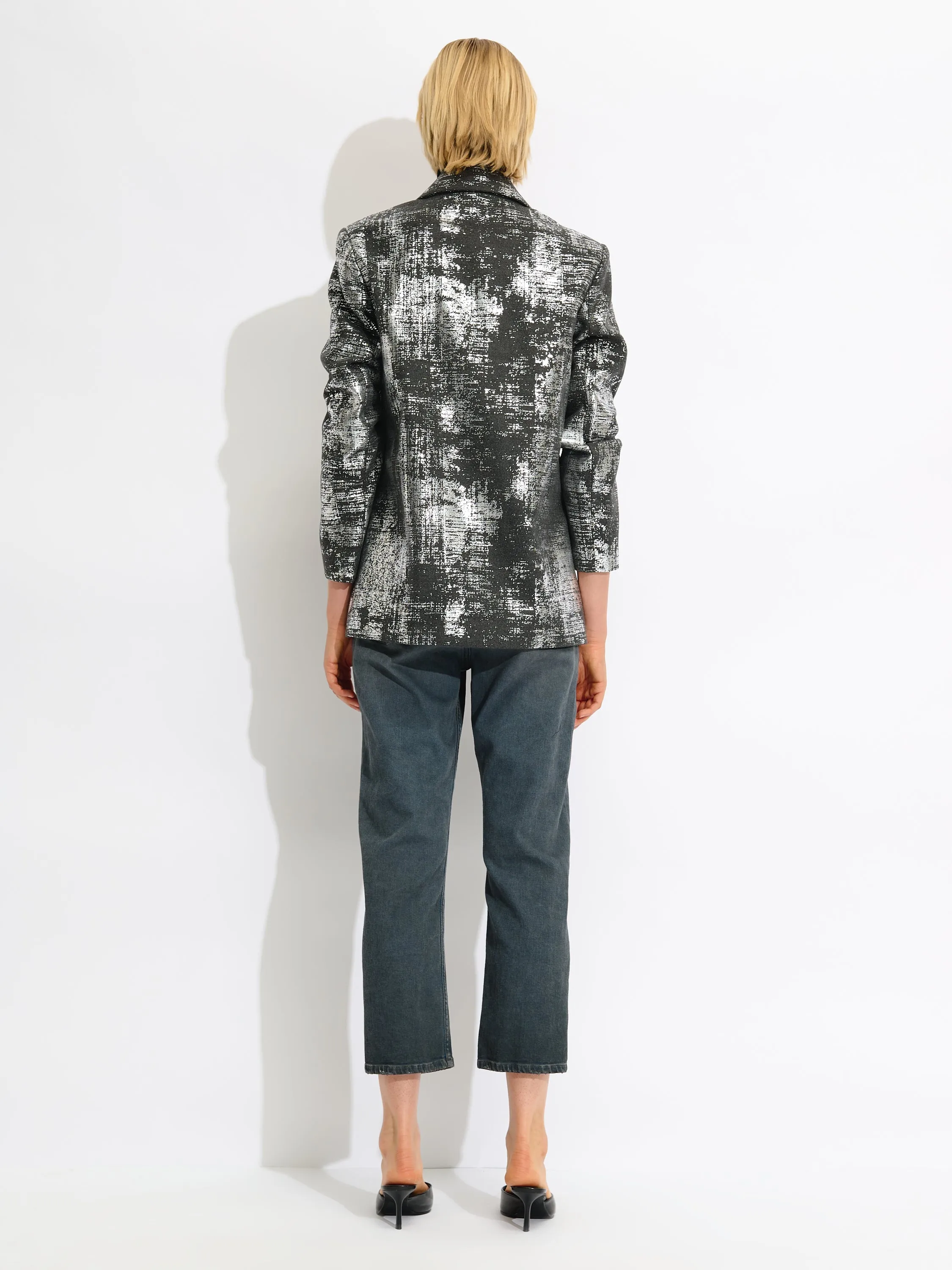 Metallic Detail Blazer