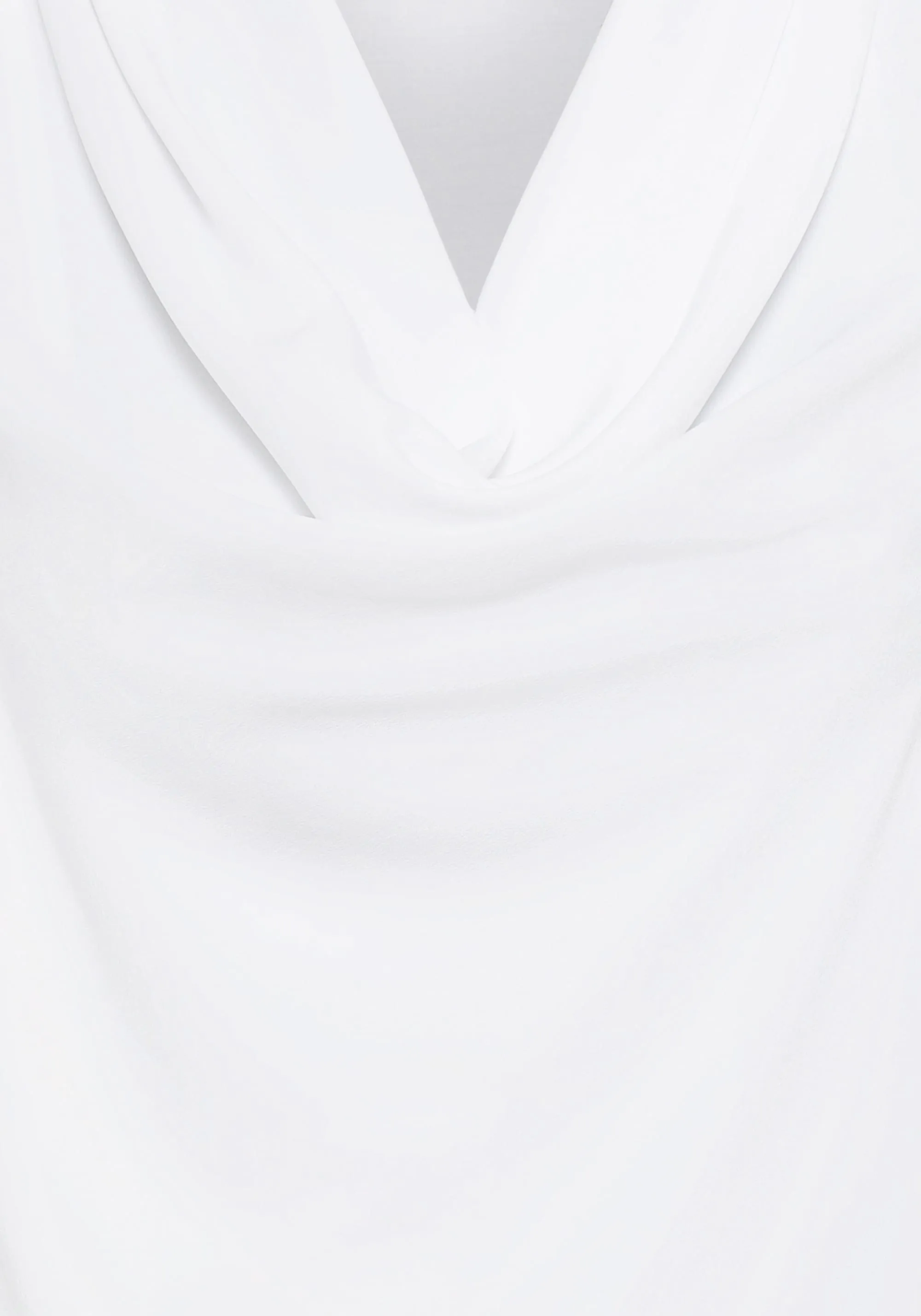 Mixed Media Sleeveless Cowl Neck Top