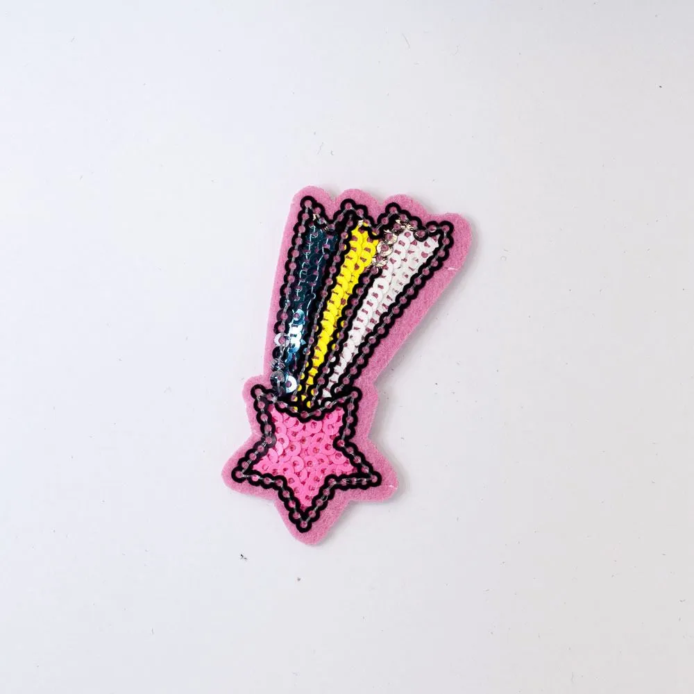 PC2254 - Sequin Pink Star (Iron On)