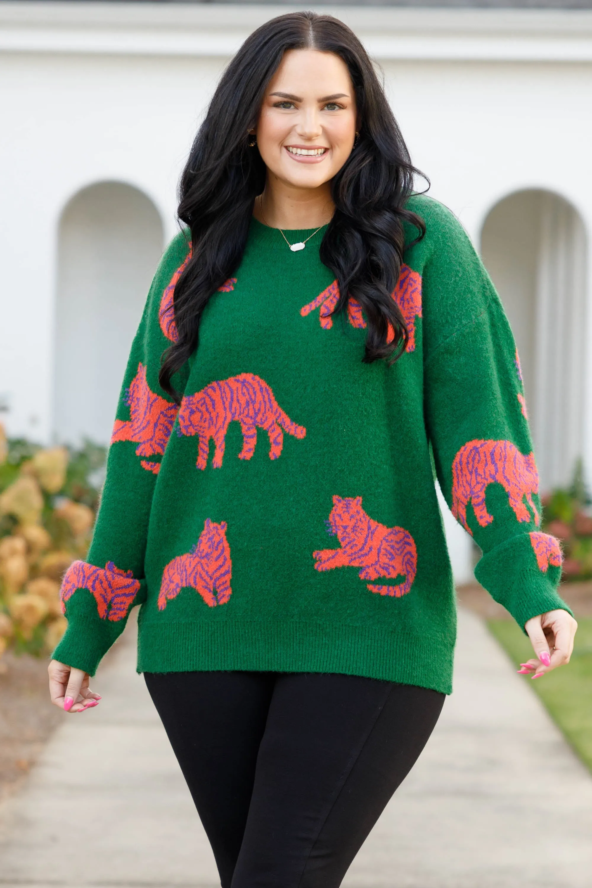 Purrsuasive Sweater, Green