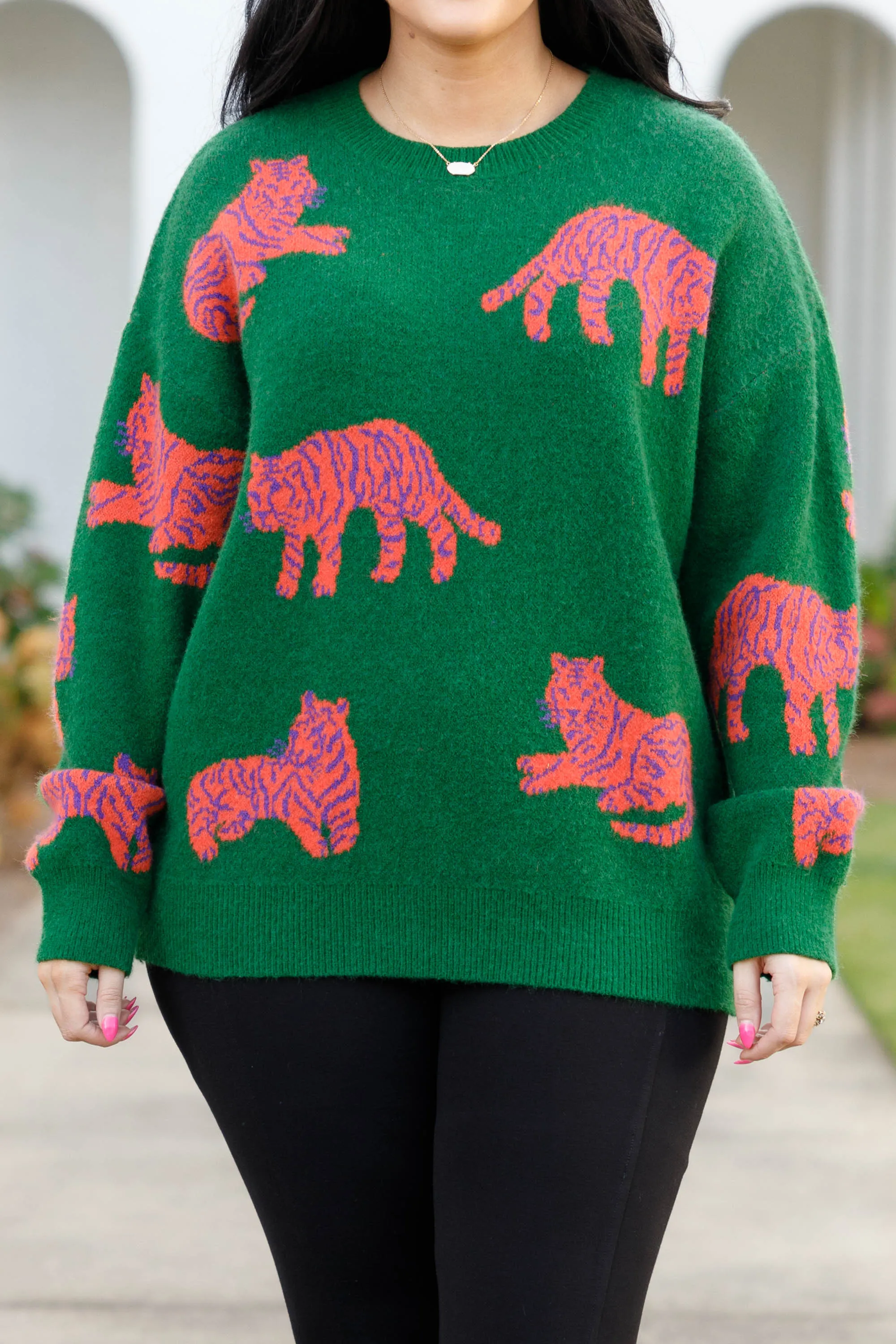 Purrsuasive Sweater, Green