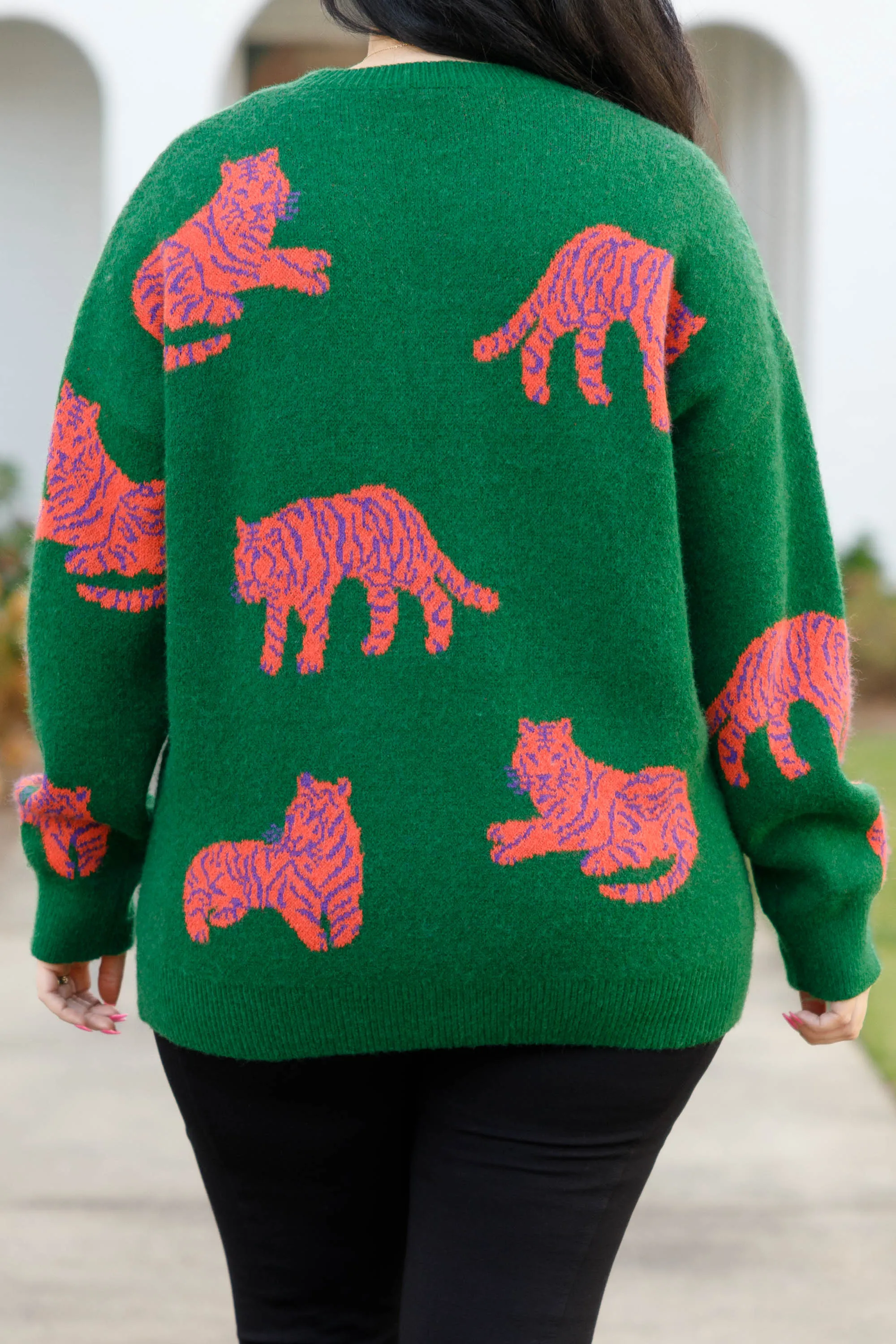 Purrsuasive Sweater, Green