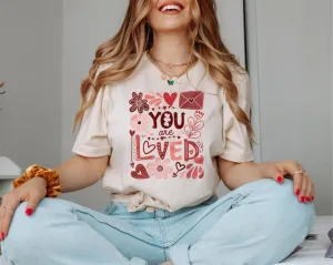 "You Are Loved" Heart/Floral Graphic Top *FINAL SALE*