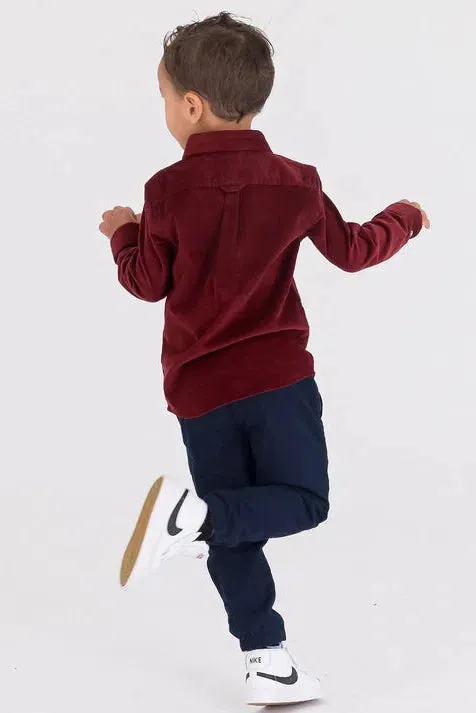 Ruffle Butts - Navy Chino Jogger Pants